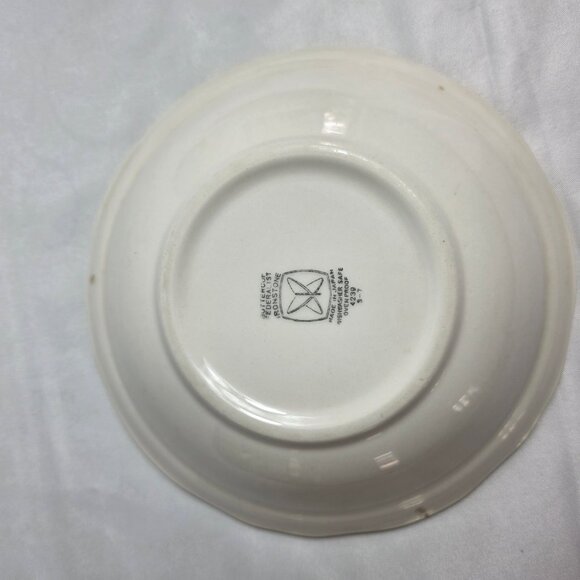 TWO Federalist by Sears Buttercup Coupe Cereal Bowls Yellow with Scalloped Edge - Picture 9 of 9